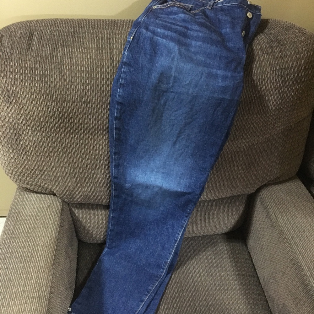 Old Navy Dark Blue Ankle Jeans